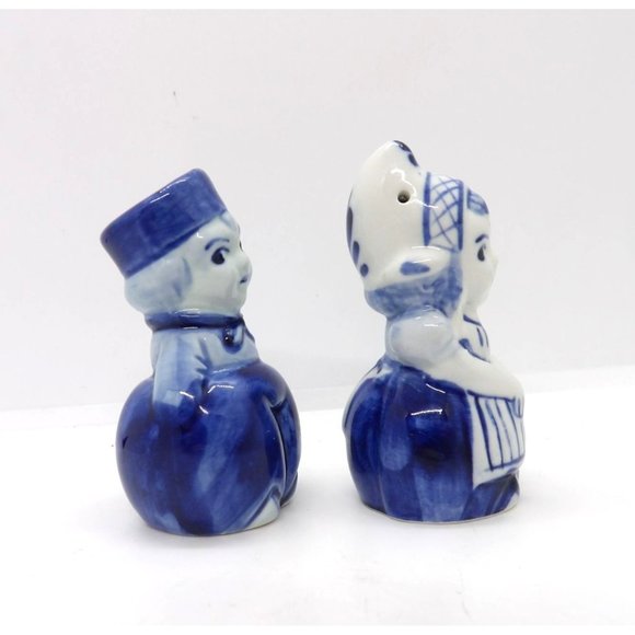 Delft Dutch Boy and Girl Salt & Pepper Shakers preowned - Picture 4 of 4